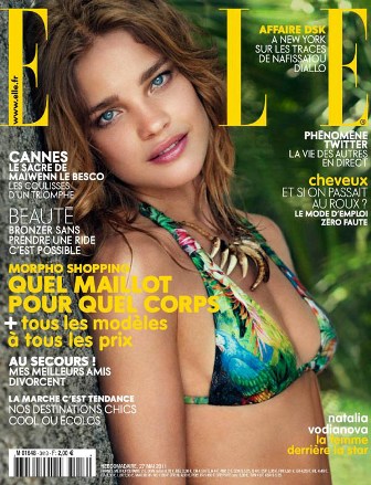 Наталья Водянова на обложке журнала Elle Франция. Май 2011