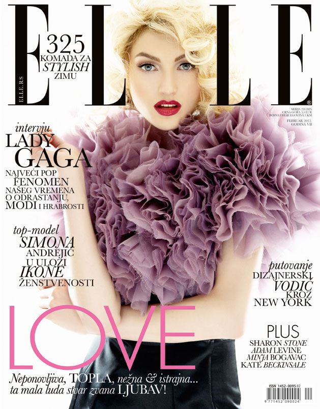 Симона Андреич на обложке журнала Elle