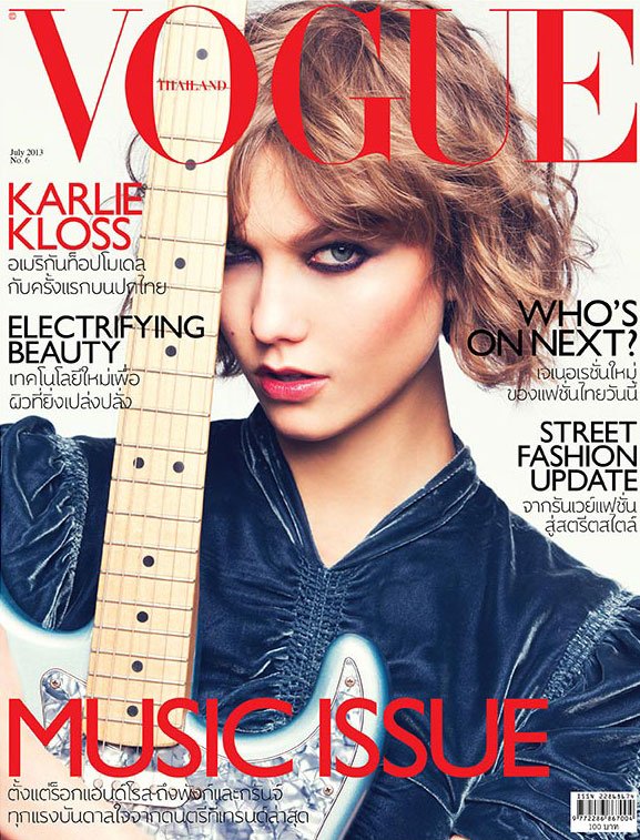 Карли Клосс на обложке Vogue Thailand