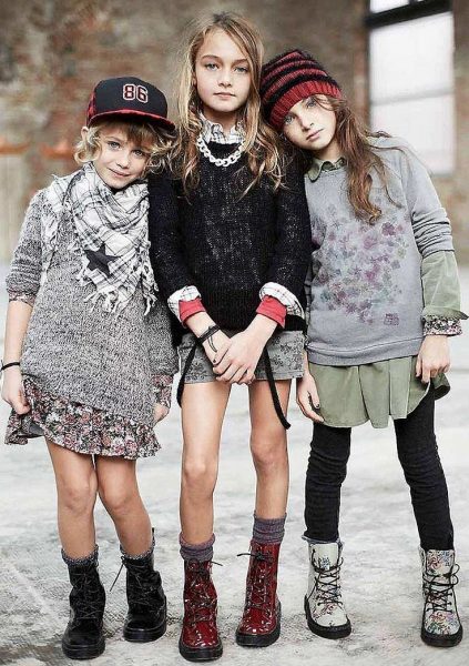 Смело комбинируем – повседневная одежда для девочек