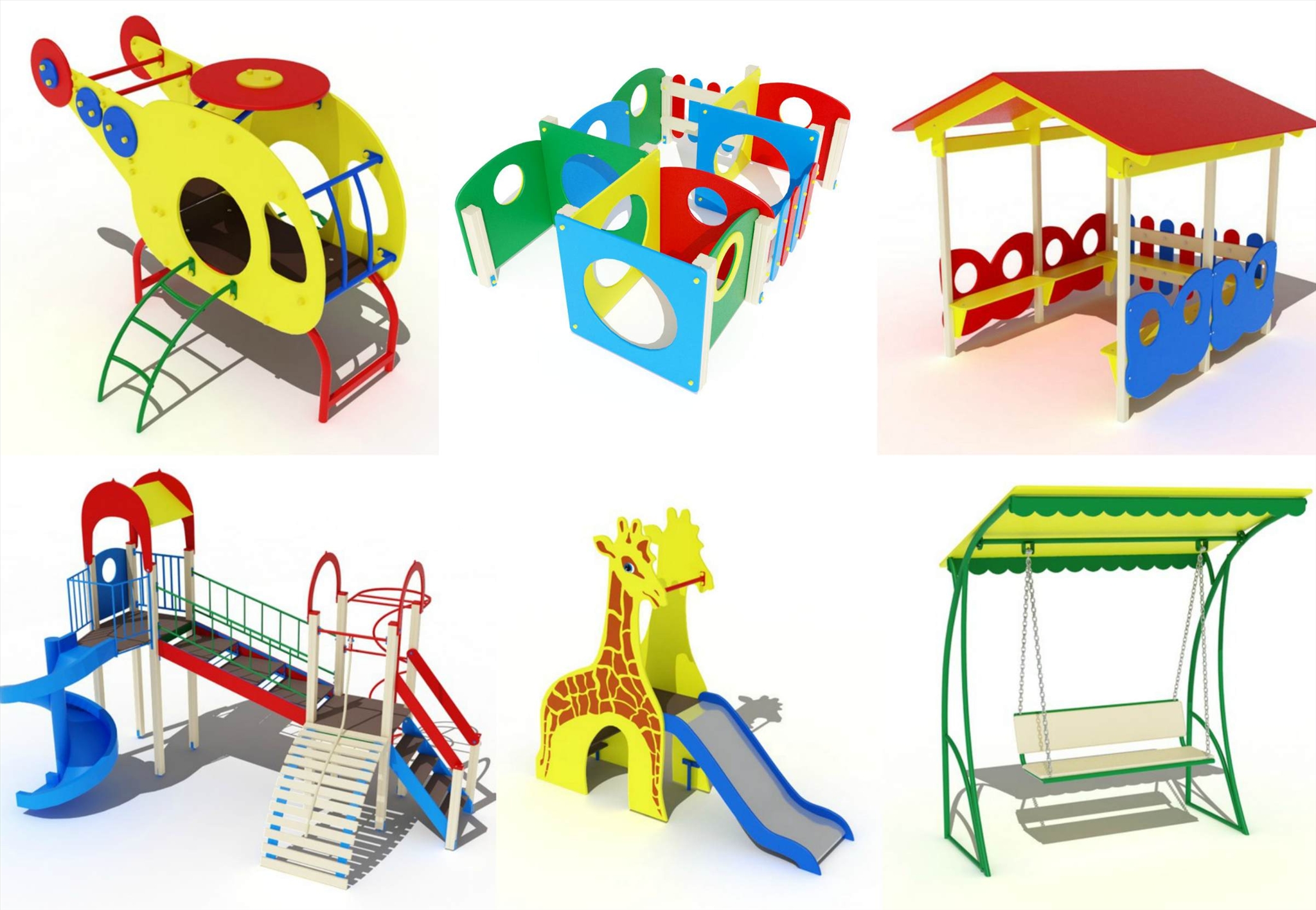 Виды детского игрового оборудования для площадок
